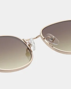 A.Kjaerbede unisex aurinkolasit Hello, kullankeltainen