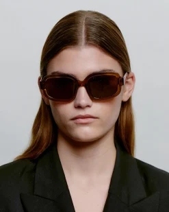 A.Kjaerbede unisex aurinkolasit Pluto, vaaleanruskea