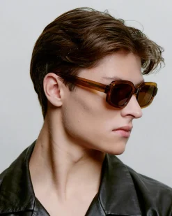 A.Kjaerbede unisex aurinkolasit Pluto, vaaleanruskea