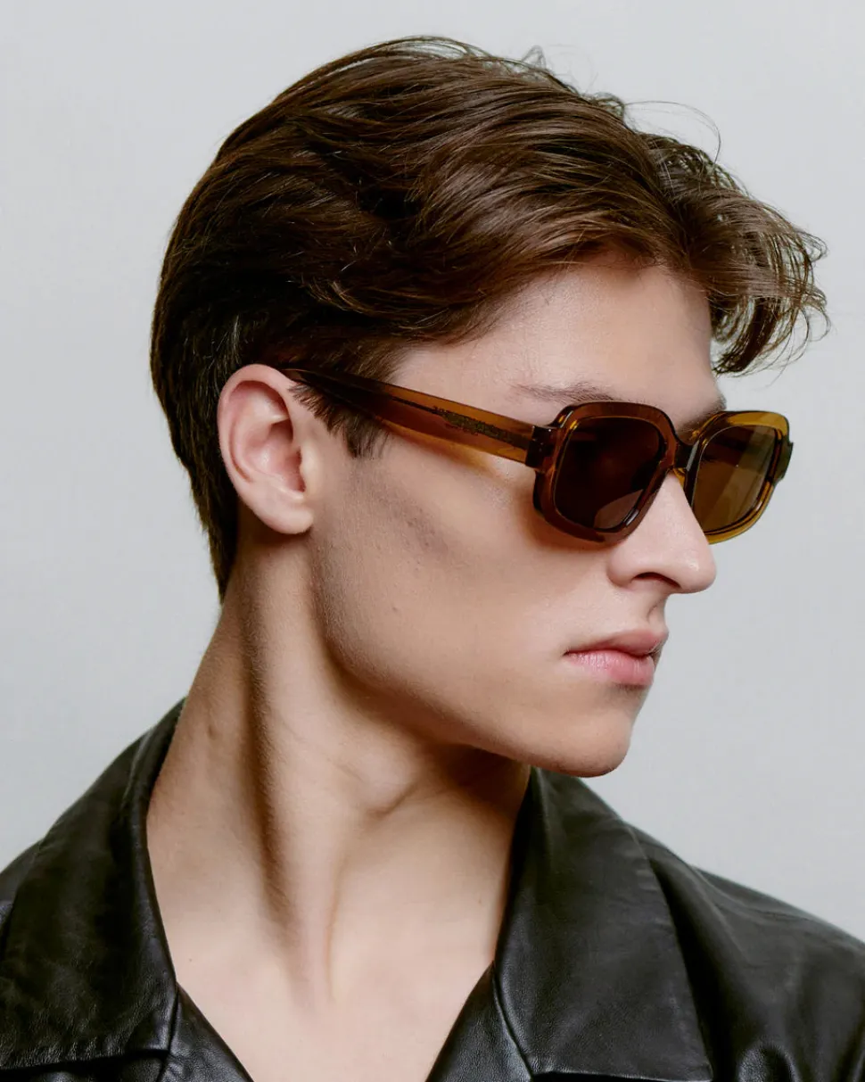 A.Kjaerbede unisex aurinkolasit Pluto, vaaleanruskea