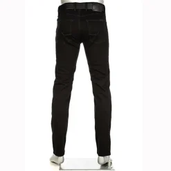 Alberto Miesten Farkut, PIPE 1572 BLACK JEANS Musta