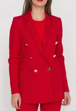 Andiata, Naisten Bleiseri, JENNER BLAZER Kirkkaanpunainen