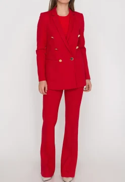 Andiata, Naisten Bleiseri, JENNER BLAZER Kirkkaanpunainen