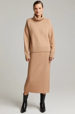 Andiata Naisten Hame Edmee Skirt Kameli