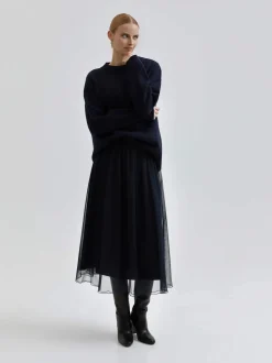 Andiata Naisten Hame, RORY 85 K SKIRT Tummansininen