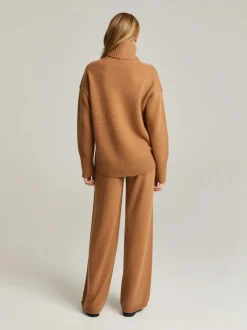 Andiata naisten housut, NAEME NEULEHOUSUT Kameli