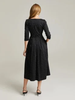 Andiata naisten mekko, JULITTA 3 DRESS Mustavalkoinen