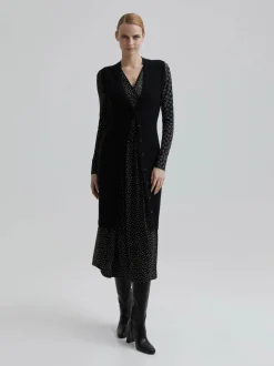 Andiata Naisten Neuleliivi ZEAN KNIT VEST 100% MERINO SUSTAINABLE C Musta