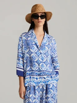 Andiata naisten pusero, MAURA SHIRT Sininen Kuosi