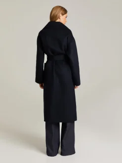 Andiata naisten villakangastakki, HENRIETTE Tummansininen