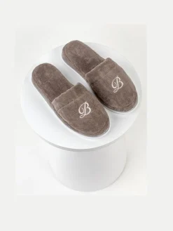 Balmuir Naisten Kylpytossut PORTOFINO SLIPPERS Ruskeanharmaa