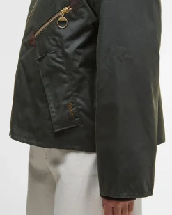 Barbour Arlene Wax Jacket KHAKI