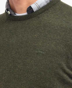 Barbour Essential Lambwool Crew KHAKI