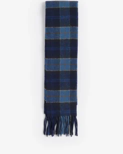 Barbour huivi TARTAN LAMBSWOOL NOS SCARF, sininen ruutu