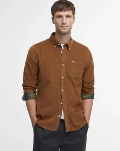 Barbour Miesten Kauluspaita Ramsey Tailored Cord Shirt KONJAKINRUSKEA
