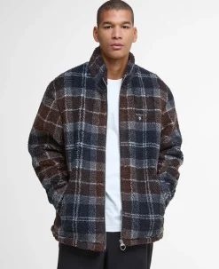 Barbour miesten takki Barbour Tartan Fleece Jacket, sininen ruutu