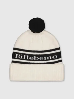 Billebeino miesten pipo, BILLEBEINO MERINO POM POM BEANIE Valkoinen