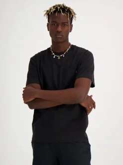 Billebeino Miesten T-Paita, SLUB POCKET T-SHIRT Musta