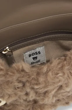BOSS Orange naisten laukku B ICON SMALL BAG, vaalea beige
