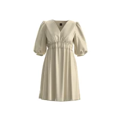 BOSS Orange naisten mekko, DEZZAN DRESS Vaalea Beige