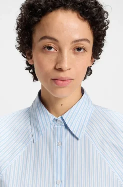 BOSS Orange naisten paitapusero, BELENTA BLOUSE Raidallinen Sininen