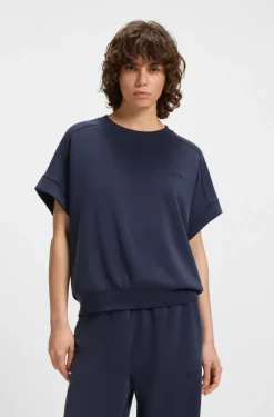 BOSS Orange naisten paita, ENARI JERSEY TOP Tummansininen