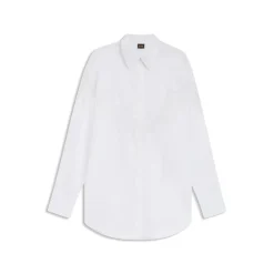 BOSS Orange naisten paitapusero, BOSTUNA BLOUSE Valkoinen