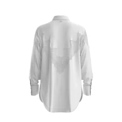 BOSS Orange naisten paitapusero, BOSTUNA BLOUSE Valkoinen