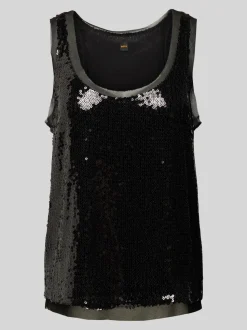 BOSS Orange Naisten Toppi, ILLETTES TOP Musta