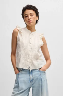 BOSS Orange naisten toppi, BANTIANA TOP Luonnonvalkoinen