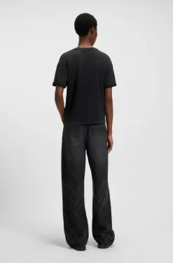 BOSS Orange naisten t-paita EVI T-SHIRT, musta