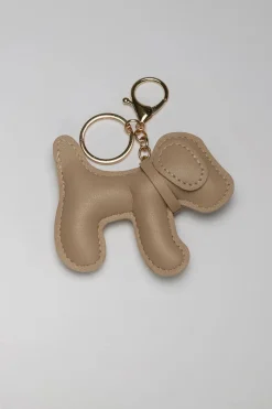 Bow 19 Avaimenperä CHARM DOG LT.BEIGE Vaalea Beige