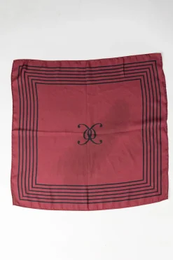 Bow 19 huivi, ELLE SILK SCARF Viininpunainen Kuosi