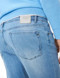 Brax miesten farkut Chuck HI Flex Extreme Light Blue Denim, vaaleansininen