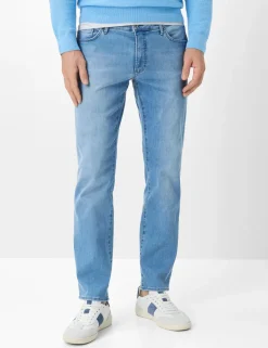 Brax miesten farkut Chuck HI Flex Extreme Light Blue Denim, vaaleansininen