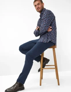 Brax miesten housut, CHUCK HI FLEX SEASONAL Tummansininen