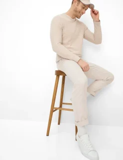 Brax miesten housut Chuck Tri-Flex Modern Fit Stucture, beige