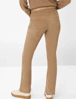 Brax naisten samettihousut, SHAKIRA CORD Vaalea Beige