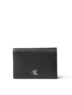 Calvin Klein Accessories korttikotelo, MIN MONOGRAM 6CC FLAP CARDCASE Musta