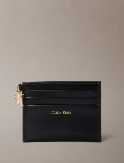 Calvin Klein Accessories korttikotelo, CK PULLER 6CC ZIP CARDCASE Musta