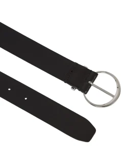 Calvin Klein Accessories Naisten Vyö, MUST RND BUCKLE BELT 3.0 Musta