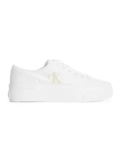 Calvin Klein Accessories naisten kengät, VULC FLATFORM LOW CV MG Valkoinen