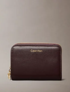 Calvin Klein Accessories lompakko, CK PULLER MEDIUM FLAP ZIP Viininpunainen
