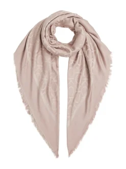 Calvin Klein Accessories naisten huivi,DIAGONAL MONOGRAM JACQUARD SCARF Kitti