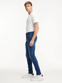 Calvin Klein Jeans farkut, SLIM TAPER 1BJ Sininen, Indigo