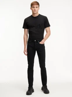 Calvin Klein Jeans farkut, SLIM TAPERED Musta