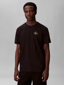 Calvin Klein Jeans miesten t-paita SS 30S Jersey Classic Micro Mono, musta