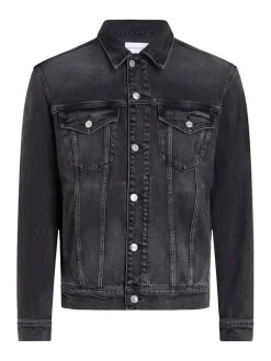 Calvin Klein Jeans miesten farkkutakki, SLIM DENIM JACKET BLACK Musta