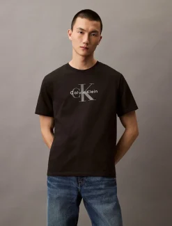 Calvin Klein Jeans miesten t-paita, SS HERO MONOLOGO TE Musta
