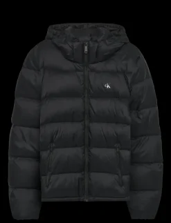 Calvin Klein Jeans miesten untuvatakki, K LS NYLON ZIPOFF HOOD DOWN PUFFERJACKET Musta